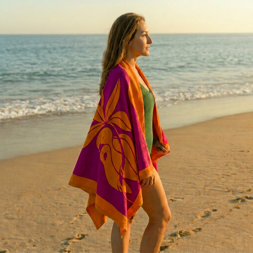 Drap de plage Napapaya Tetiroa avec coussin intégré image 3
