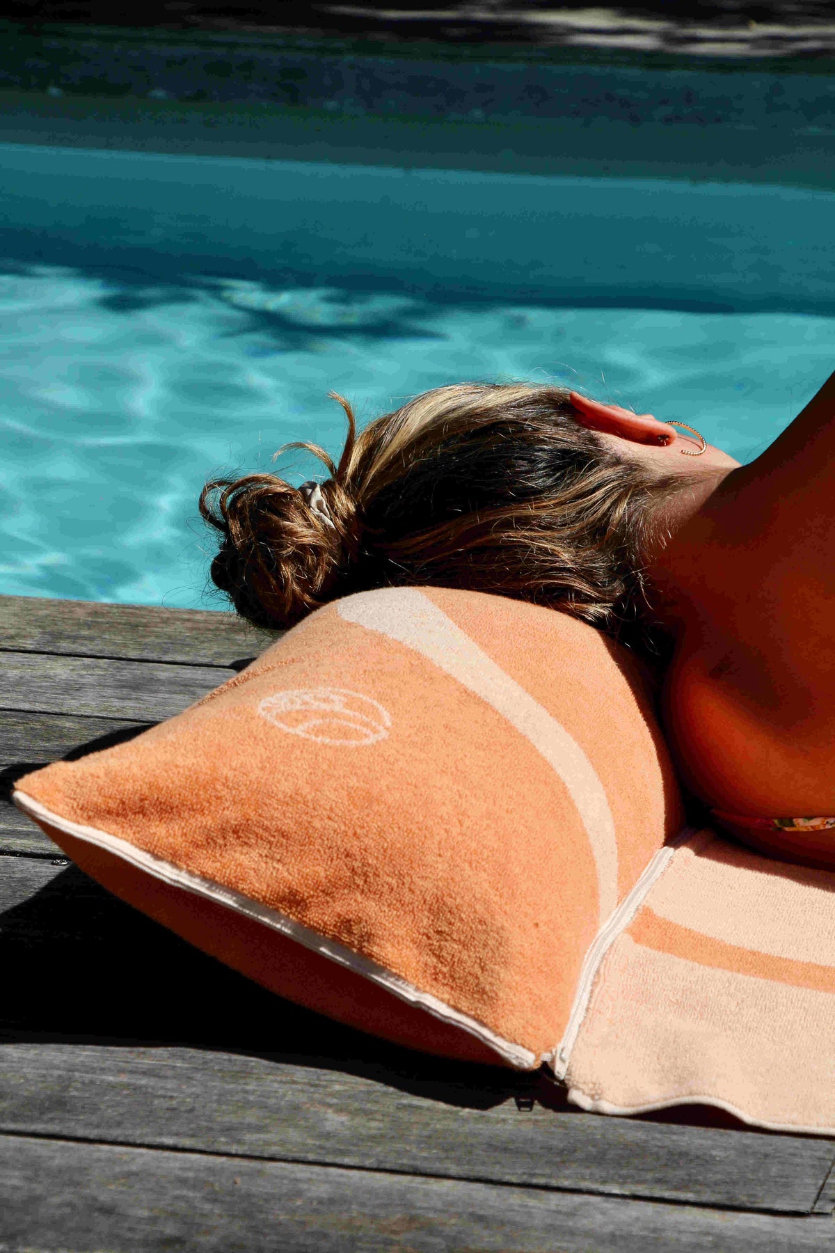 Drap de plage avec oreiller intégré "Mauritius"