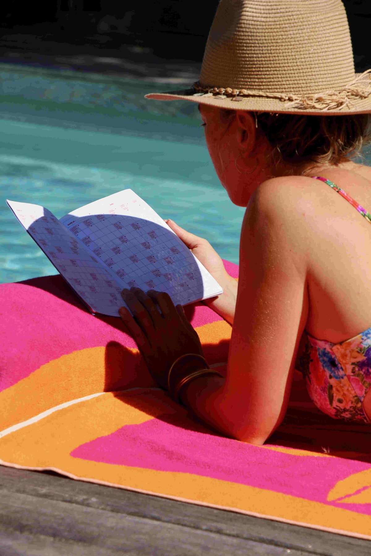 Drap de plage avec oreiller intégré "Tetiaroa"