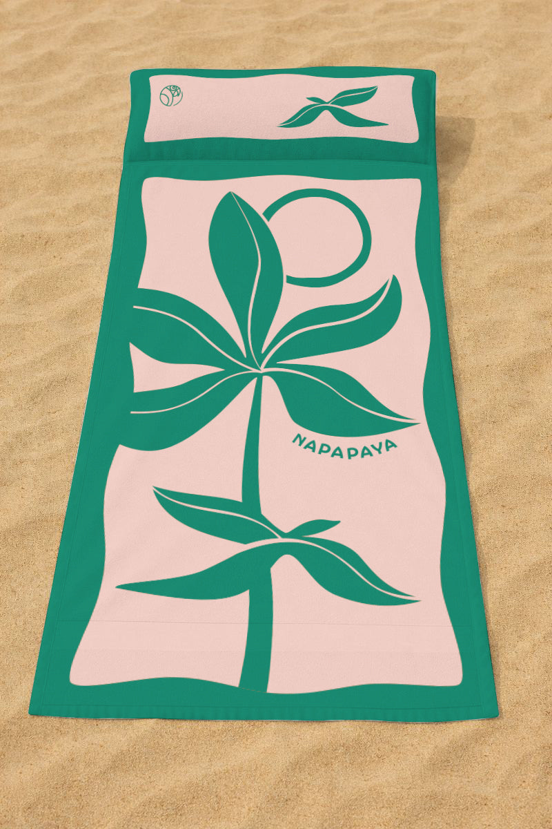 Drap de plage avec coussin intégré "Bali"